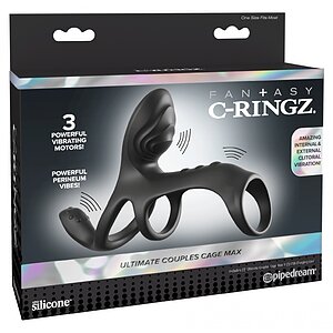 Pipedream Ultimate Couples Cage Max – 3 Motoare Negru