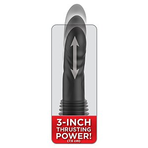 Pipedream Vibrator De Împingere 7.6 cm, 10 Moduri, USB C Negru