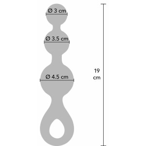 Plug Anal Crystal Trio Medium – Cristalin, Confortabil Albastru