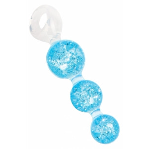 Plug Anal Crystal Trio Medium – Cristalin, Confortabil Albastru