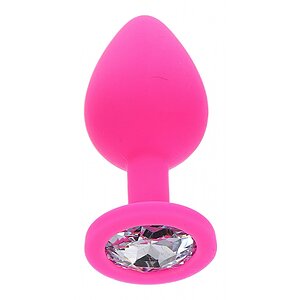 Plug Anal Diamond Jewel Medium Roz Plug Anal Diamond Jewel Medium Roz pe Sexlab.ro