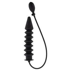 Plug Anal Gonflabil Hidden Desire — Striații Negru Plug Anal Gonflabil Hidden Desire — Striații Negru pe SexLab