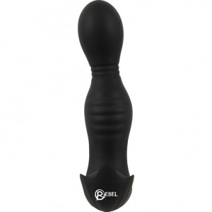 Plug Anal RC 2 Funcții, Rotativ și Vibrant Negru