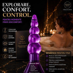 Plug Anal Riders Debra — Șir De Bile, Mov Discret