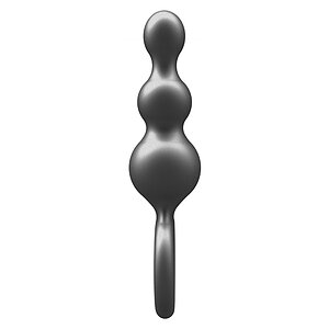 Plug anal ToyJoy The Stuffer - 3 sfere, silicon gri Gri