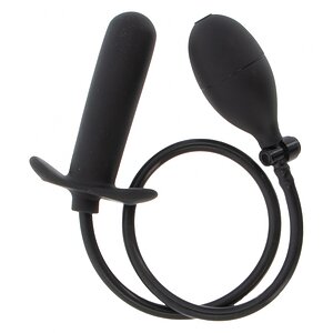 Plug Anal Umflat Starter Negru Reglabil 3–5.5 cm pe SexLab