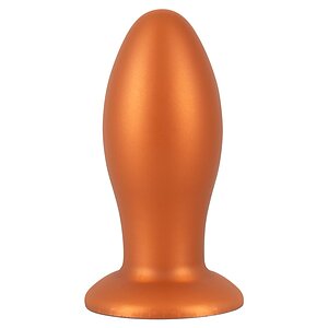 Plug Anal XL ANOS — silicon Moale, Ventuză 6.4 cm Maro pe SexLab