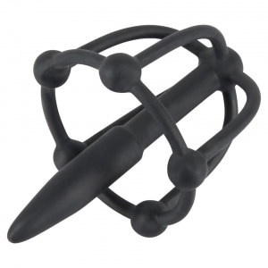 Plug De Penis Cu Cușcă Pentru Cap Negru Plug De Penis Cu Cușcă Pentru Cap Negru pe Sexlab.ro