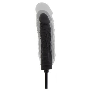 Plug Gonflabil 18cm Negru Silicon 100% și Supapă Rapidă