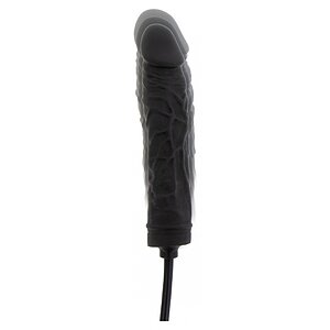 Plug Gonflabil 18cm Negru Silicon 100% și Supapă Rapidă