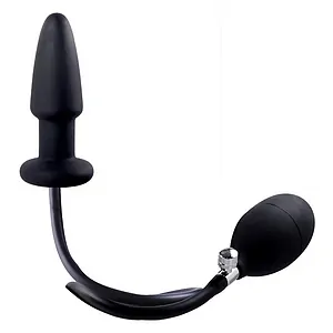 Plug Gonflabil NMC Reglabil cu Pompă și Supapă 15cm Negru pe SexLab