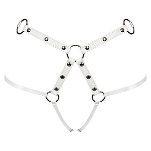 Portjartier Obsessive A758 Alb pe SexLab