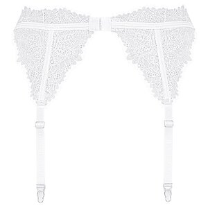 Portjartier Obsessive Bianelle Alb L-XL