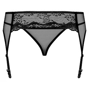 Portjartier Obsessive Charms Negru S-M