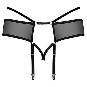 Portjartier Obsessive Jagueria Negru 6XL-7XL