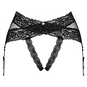 Portjartier Obsessive Lacrisia Negru pe SexLab