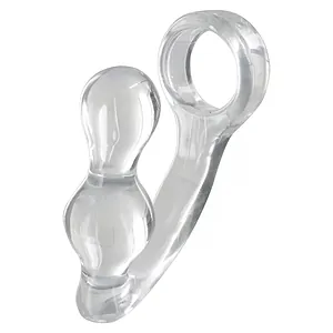 Power Plug Si Penisring Transparent pe SexLab