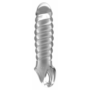 Prelungitor Penis Din Tpe Compatibil Lubrifianti Apa Prelungitor Penis Stretchy Transparent Fara Alunecare