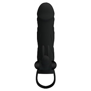 Prelungitor Penis Pretty Love With Ball Strap Negru