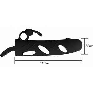 Prelungitor Penis Pretty Love With Ball Strap Negru