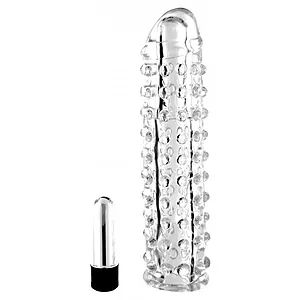 Prelungitor Penis Silikon Vibro Sleeve pe SexLab