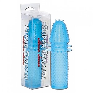 Prelungitor Penis Super Stretch Albastru pe SexLab
