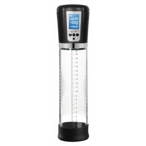 Premium Rechargeable Automatic LCD Pump - Transparent pe Sexlab.ro