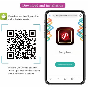 Pretty Love August Vibrator cu Aplicație 12 Funcții Mov