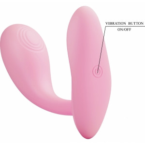 Pretty Love Baird: Vibrator Punctul G 12 Moduri Reîncărcabil Roz