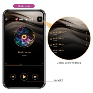 Pretty Love Casper Purple — Ou Vibrator 12 Moduri, USB Mov