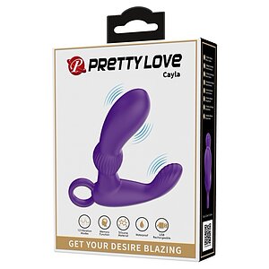 Pretty Love Cayla Purple - Masajer Prostată, 12 Funcții pe SexLab