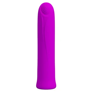 Vibrator Compact Cu Textura Catifelata Si Model Concentric
