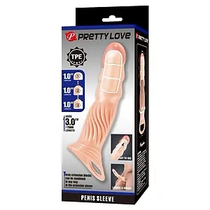 Husa Extindere Penis Cu Cap Pronuntat Si Vene Realiste