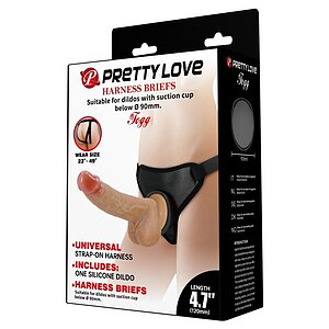 Pretty Love DEBRA – Ham Strap-on Realist, Confort Elastic pe SexLab