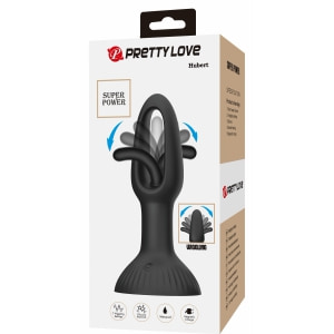 Pretty Love Hubert Vibrator Anal cu 7 Moduri Wiggling Negru