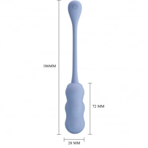 Pretty Love Leshy Blue — Ou Vibrant Compact, Telecomandă Albastru