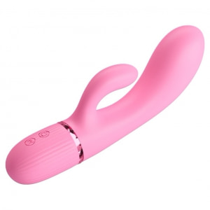 Pretty Love Marski Pink - Vibrator Rabbit 10 Funcții, USB Roz pe Sexlab.ro