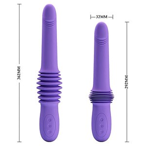 Pretty Love Pazuzu Purple — Pistonare 7 cm, Reîncărcabil Violet
