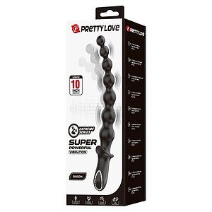 Pretty Love Plug Anal Vibrator 10 Funcții Reîncărcabil Negru