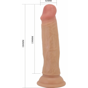 Pretty Love Quentin – Dildo Realist 18,4 cm, Piele Glisantă