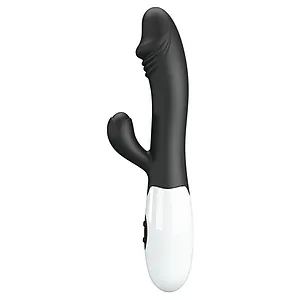 Pretty Love Snappy Black — Iepuraș Dual, 30 Moduri Negru pe SexLab