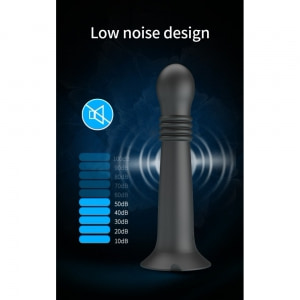 Pretty Love Stellan Vibrator 4 împingeri 4 Rotații Negru