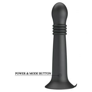 Pretty Love Stellan Vibrator 4 împingeri 4 Rotații Negru