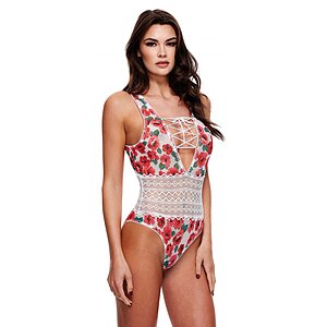 Body Alb Pentru Seri Intime Elegante Body Dantelat Pentru Contur Si Sustinere