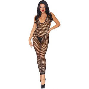 Catsuit Fara Picior Spate Decupat Plasa Catsuit Decupaj Inghinal Sexy