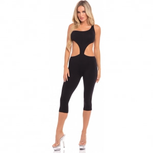 Catsuit Pink Lipstick One Shoulder Negru Catsuit Pink Lipstick One Shoulder Negru pe Sexlab.ro