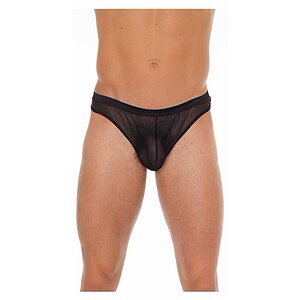Chilot Amorable Transparent Liam Negru pe Sexlab.ro