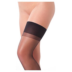 Ciorapi Fini cu Bandă Rimba Negru pe SexLab