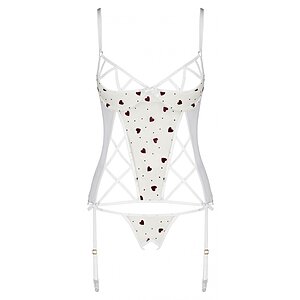 Corset Passion Lovelia Alb Corset Passion Lovelia Alb pe Sexlab.ro