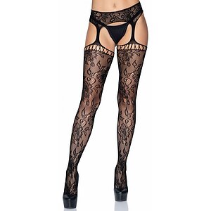 Dresuri Leg Avenue Lace Atlanta Negru pe Sexlab.ro